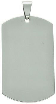 Zawieszka stal szlachetna nieśmiertelnik SPW 09 o wymiarach 5,7 x 2,9 cm, gładka powierzchnia idealna do graweru, trwała i odporna na korozję.1.jpg